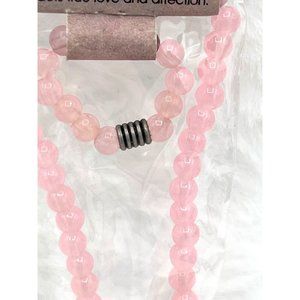 2 Bracelet and Ring Sets 1 Amethyst, 1 Rose Quartz Insatiable Happiness Combo Ze